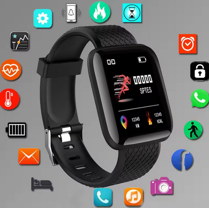 Smartwatch for Men & Women - Fitness Monitor Bracelet for Android & iOS