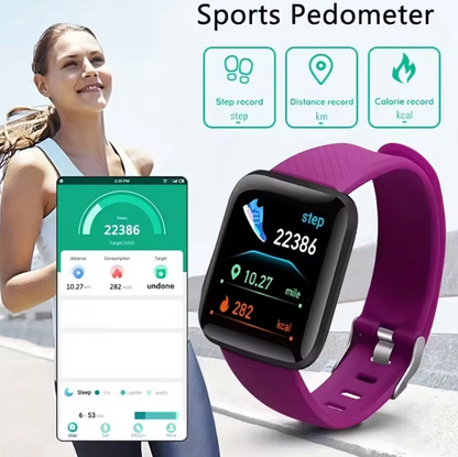 Smartwatch for Men & Women - Fitness Monitor Bracelet for Android & iOS