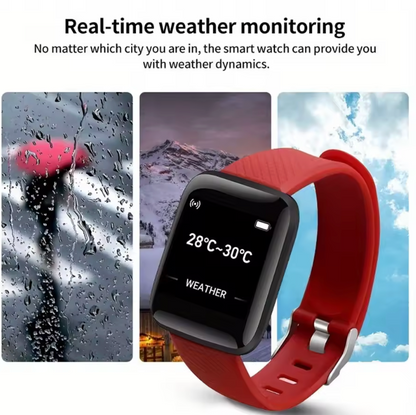 Smartwatch for Men & Women - Fitness Monitor Bracelet for Android & iOS